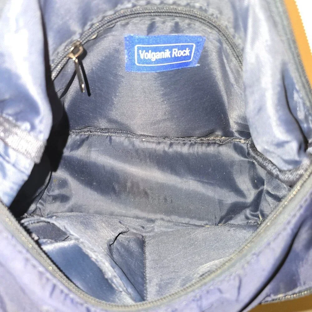 Vintage 90s Volganik Rock Multi Pocket Nylon Washable Travelers Crossbody Bag - Picture 9 of 9